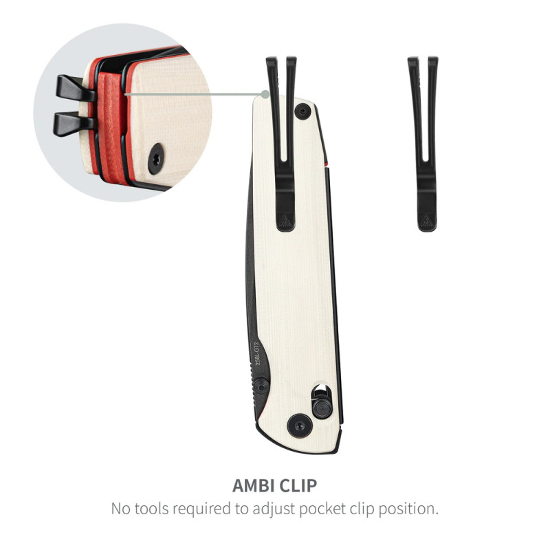 Ніж складаний SRM Terrier 258L-GT2, білий