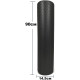 Массажный ролик (валик) EasyFit Foam Roller, Длина 90 см, Диаметр 14,5 см, Пена EVA с мелкой массажной поверхностью, для МФР, фитнеса, йоги и реабилитации, Черный
