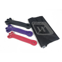 Резиновые петли EasyFit, Набор 3 шт, Латекс, Сопротивление 2-45 кг