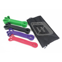 Резиновые петли EasyFit, Набор 4 шт, Латекс, Сопротивление 2-65 кг