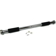 Раздвижной распорный турник EasyFit, Длина 63-100 см (регулируемая), Максимальная нагрузка 120 кг, Сталь, Хром