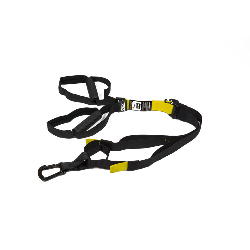 Петлі TRX PRO Pack-3 CLUB (P3) (підвісні тренувальні петлі), Довжина 110-230 см, Ширина строп 3,8 см, Максимальна вага 160 кг, Жовто-чорний