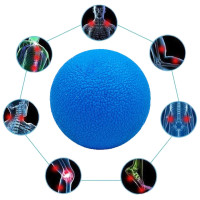 Масажний м'ячик EasyFit, Матеріал TPR, Діаметр 6 см, Синій