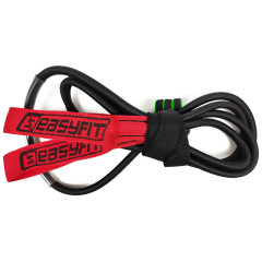 Гумова петля-еспандер EasyFit, Опір 22-80 кг, Довжина 300 см, Латекс, Нейлон, Сталь, Пластик, Неопрен, Для лижника, плавця, боксера, Червоний