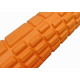 Масажний ролик (валик) EasyFit Grid Roller Mini, Довжина 30 см, Діаметр 10 см, Піна EVA з масажною поверхнею 3D, для МФР, фітнесу, йоги та реабілітації, Помаранчевий