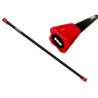 Бодібар (Body Bar) EasyFit (палка гімнастична), Вага 5 кг, Метал, Неопрен, Червоний