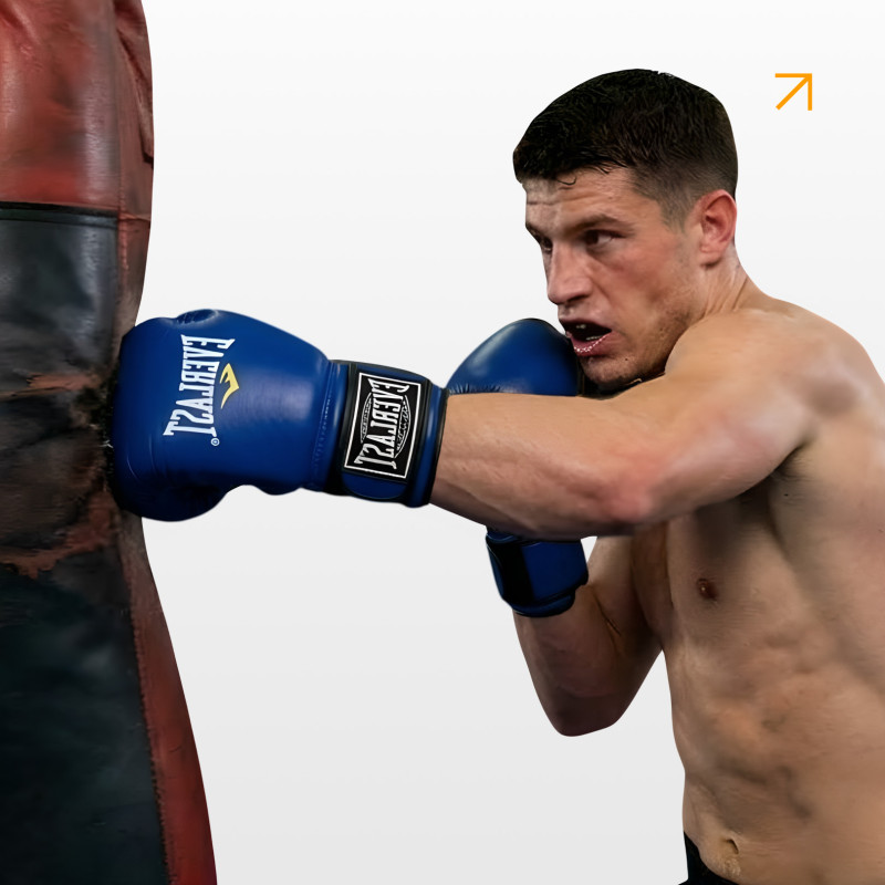 Боксерские перчатки Everlast 8 унций (8 oz) синие