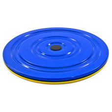 Диск здоров'я EasyFit Grace, Діаметр 28 см, Висота 13 мм, Вага 1,1 кг, Синьо-жовтий