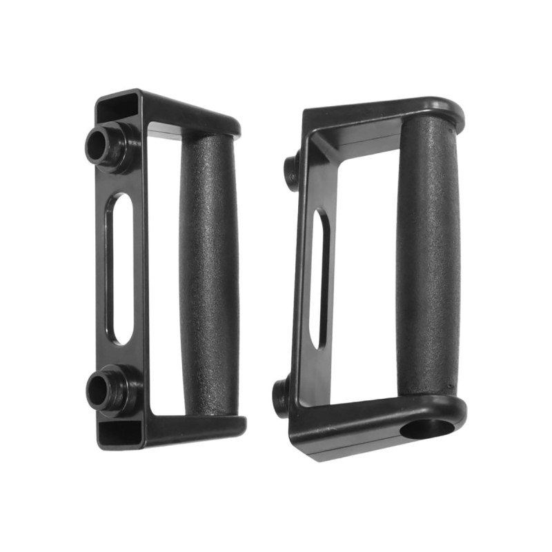 Доска для отжиманий EasyFit Straight тренажер регулируемый, Длина 68 см, Ширина 18см, ABS-пластик, Черный