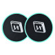Диски для глайдингу EasyFit (пара), Діаметр 18 см, Максимальне навантаження 120 кг, Пластик, М'ятний