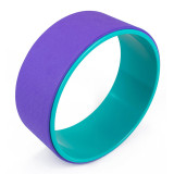 Колесо для йоги EasyFit TPE, Діаметр 33 см, Ширина 13 см, ПВХ, Бузково-м'ятне