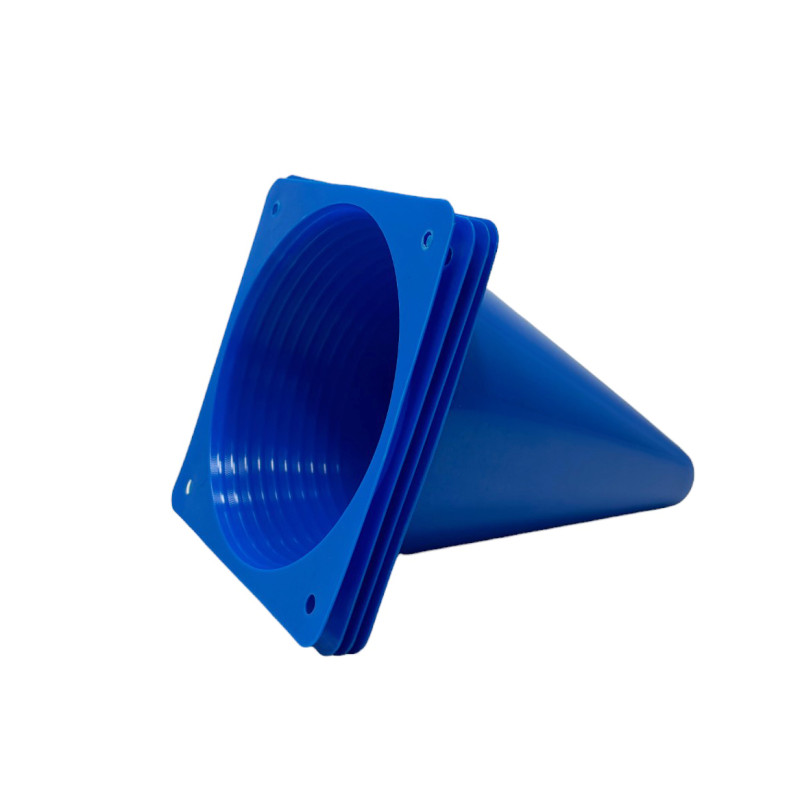 Конусы-фишки (набор 4 шт) EasyFit, Высота 17 см, ПВХ, Синий, Для разметки, тренировок и футбола