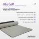 Килимок для йоги та фітнесу EasyFit Polarity Stone з ременем, Розмір 183х61 см, Товщина 8 мм, TPE/TC, Сіро-чорний