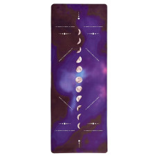 Килимок EasyFit BlackMoon для йоги, довжина 183 см, ширина 61 см, товщина 3 мм, каучук/замша, фіолетовий