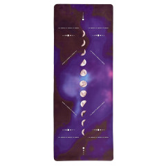 Килимок EasyFit BlackMoon для йоги, довжина 183 см, ширина 61 см, товщина 3 мм, каучук/замша, фіолетовий