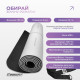 Килимок для йоги та фітнесу EasyFit Polarity Stone з ременем, Розмір 183х61 см, Товщина 6 мм, TPE/TC, Сіро-чорний