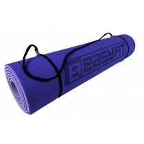 Двухслойный коврик EasyFit для пилатеса, фитнеса и йоги, 183x61 см, толщина 6 мм, TPE/TC, ECO-Friendly, сиреневый-светло-сиреневый