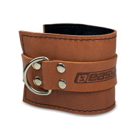 Манжета EasyFit F10 для тяги на тренажерах, Натуральная кожа, Регулируемый обхват 16-31 см, Ширина 9 см, Коричневый