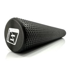 Масажний ролик (валик) EasyFit Foam Roller, Довжина 90 см, Діаметр 14,5 см, Піна EVA з дрібною масажною поверхнею, для МФР, фітнесу, йоги та реабілітації, Чорний