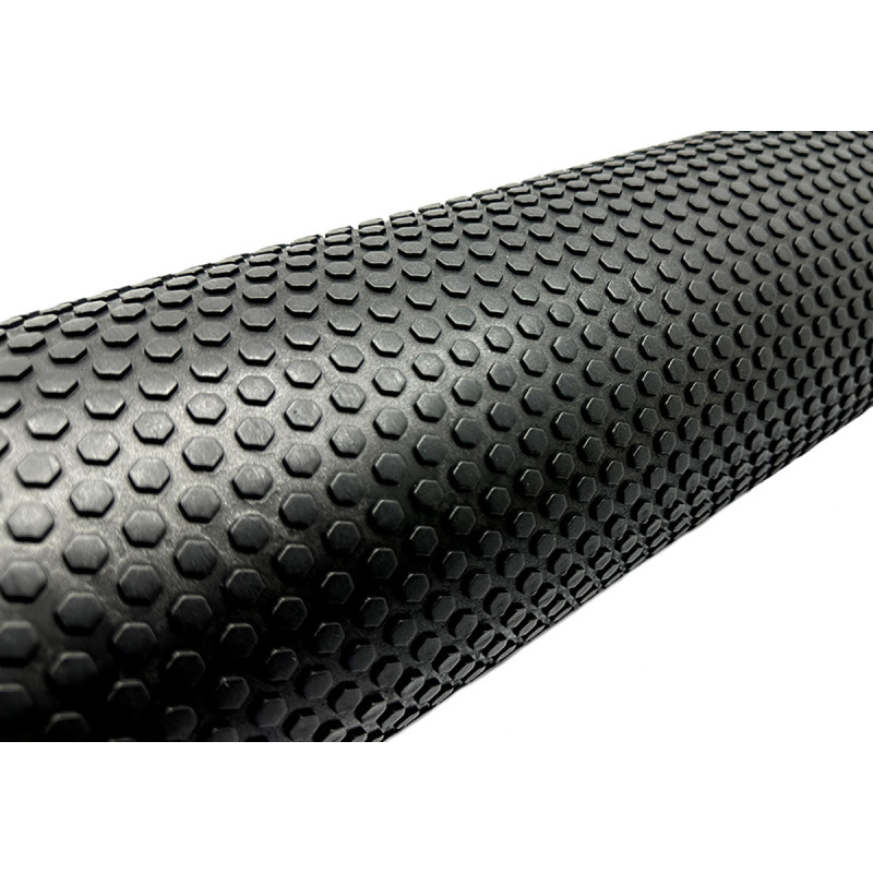 Масажний ролик (валик) EasyFit Foam Roller, Довжина 90 см, Діаметр 14,5 см, Піна EVA з дрібною масажною поверхнею, для МФР, фітнесу, йоги та реабілітації, Чорний