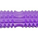 Массажный ролик (валик) EasyFit Grid Roller v.1.2, Длина 33 см, Диаметр 13 см, Каркас из высокопрочного пластика, Пена EVA с массажной поверхностью, для МФР, фитнеса, йоги и реабилитации, Фиолетовый