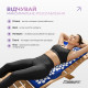Массажный коврик EasyFit с подушкой (аппликатор Кузнецова) для массажа спины и шеи с чехлом, синий