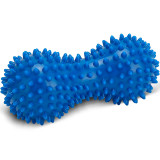 Масажний м'ячик EasyFit Goober з шипами, Довжина16 см, Діаметр 6,5 см, PVC, для МФР, зняття напруги та самомасажу, Синій