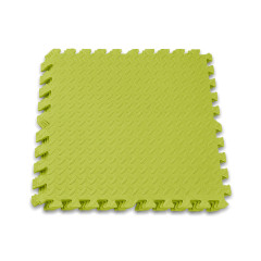 Татамі мат EasyFit SwallowTail (пазл ластівчин хвіст з бортиком), Розмір 120x120 см, Товщина 10 мм, EVA-піна, Жовтий
