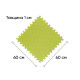 Татамі мат EasyFit SwallowTail (пазл ластівчин хвіст з бортиком), Розмір 120x120 см, Товщина 10 мм, EVA-піна, Жовтий