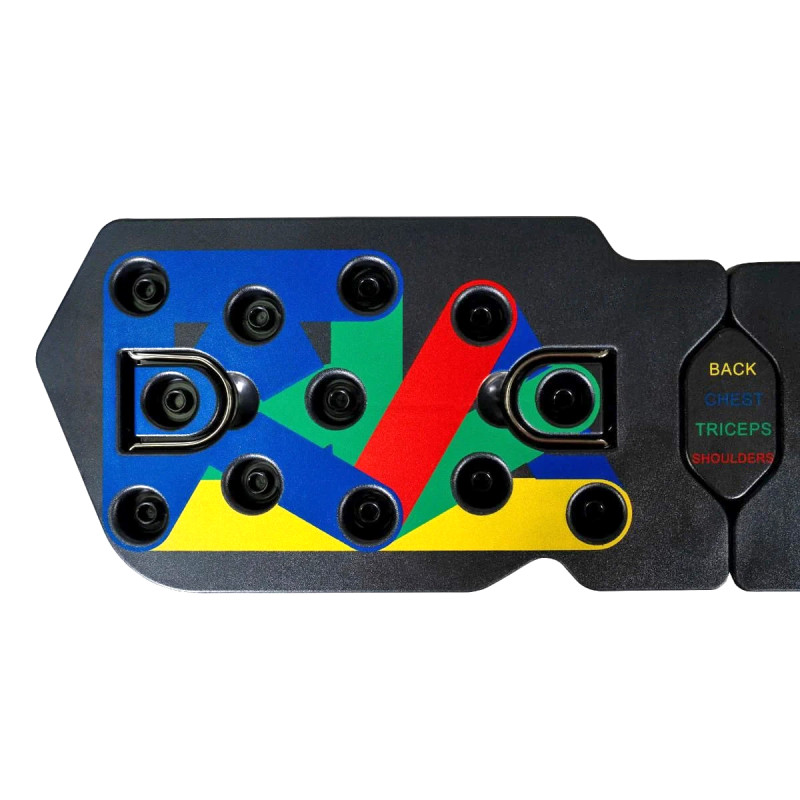 Дошка для віджимань EasyFit Wave тренажер фігурний, Довжина 71 см, Ширина 19 см, ABS-пластик, Чорний