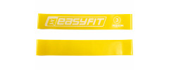 Гумове кільце (еспандер) EasyFit №3 Medium, Опір 9 кг, Латекс, Довжина 60 см, Ширина 5 см, Товщина 0,7 мм, Жовтий, Для занять фітнесом, йогою, пілатесом і кросфітом
