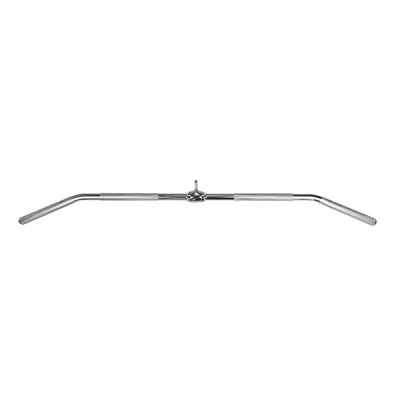 Ручка для  верхней тяги EasyFit, Длина 125 см, Диаметр 25 мм, Хромированная сталь, Вес 5 кг