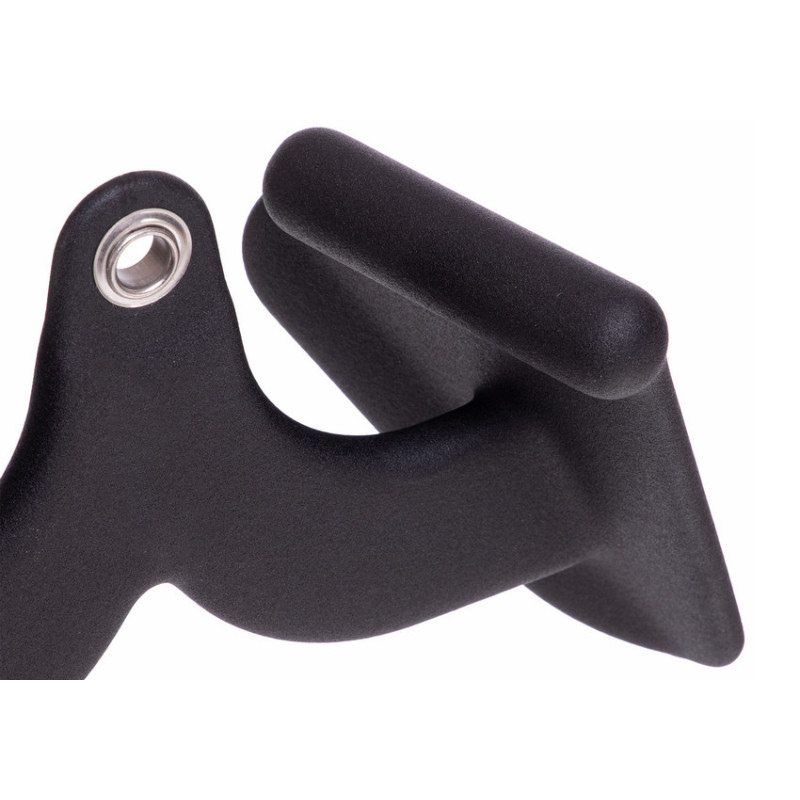 Ручка для тяги EasyFit с узким хватом, Размер 31х15 см, Сталь, Полиуретан (PU), Черный