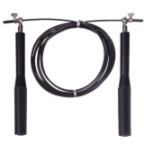 Скоростная скакалка EasyFit Aluminium, Длина 3 м, Сталь, Алюминий, Чёрный