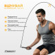 Скоростная скакалка EasyFit Aluminium, Длина 3 м, Сталь, Алюминий, Чёрный