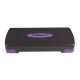 Степ-платформа EasyFit Step-B 2-ступенчатая, максимальная нагрузка 200 кг, Длина 68 см, Ширина 28 см, Пластик, Черно-фиолетовый