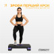 Степ-платформа EasyFit Step-B 2-ступінчаста, 68 см, пластик, чорно-фіолетовий