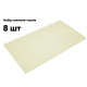 Татами мат EasyFit SwallowTail (пазл ласточкин хвост с бортиком), Размер 120x60 см, Толщина 10 мм, EVA-пена, Белый