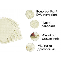 Татами мат EasyFit 8 шт (30х30х1 см) ласточкин хвост белый Татами мат EasyFit 8 шт (30х30х1 см) ласточкин хвост белый