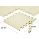 Татами мат EasyFit SwallowTail (пазл ласточкин хвост с бортиком), Размер 120x60 см, Толщина 10 мм, EVA-пена, Белый