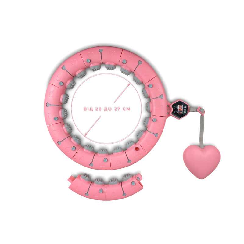 Хулахуп EasyFit Hoop Balance Pro с утяжелителем и счетчиком