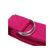 Ремень для йоги EasyFit, Длина 183 см, Ширина 38 мм, Полиэстер, Сталь, Розовый