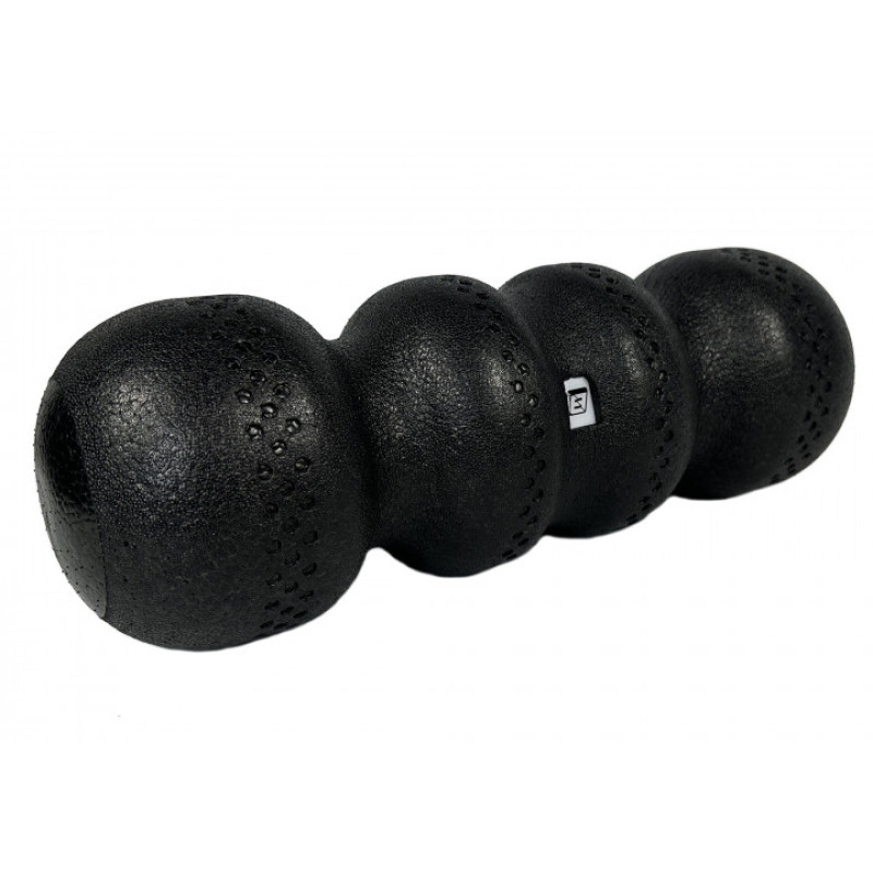 Масажний ролик (валик) EasyFit SlateShaper, Довжина 45 см, Діаметр 15 см, EPP-піна, для МФР, фітнесу, йоги та реабілітації, Чорний