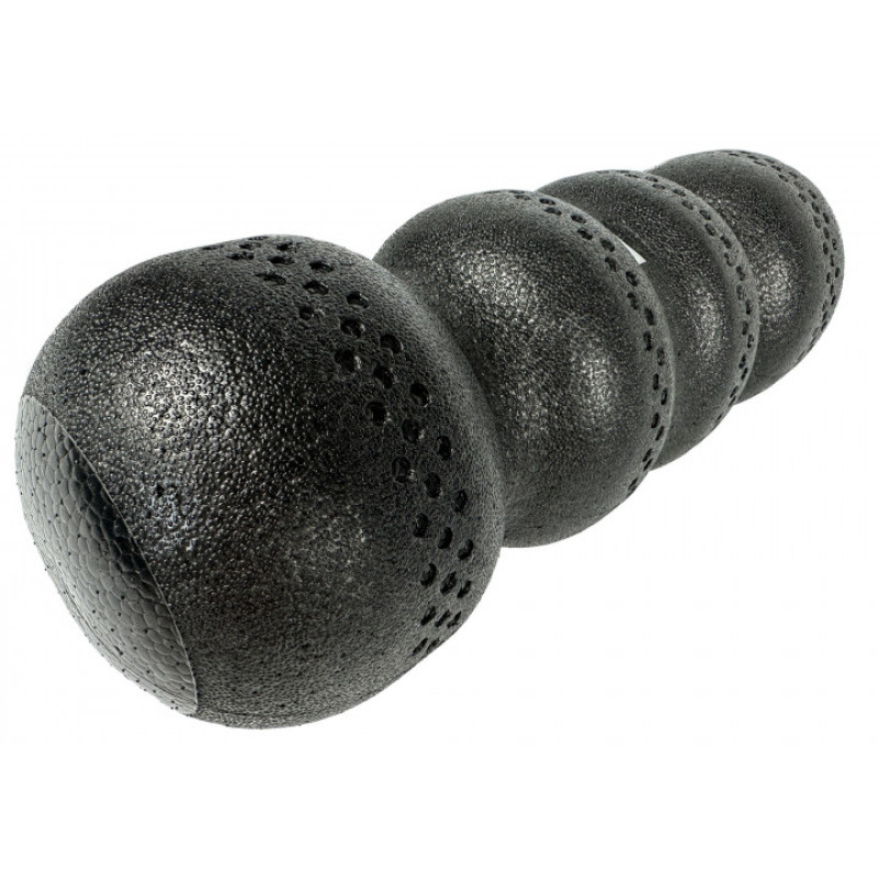 Масажний ролик (валик) EasyFit SlateShaper, Довжина 45 см, Діаметр 15 см, EPP-піна, для МФР, фітнесу, йоги та реабілітації, Чорний