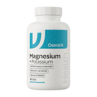 Магній, Magnesium + Potasium, OstroVit, 60 таблеток