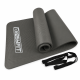 Килимок EasyFit для пілатесу та фітнесу, 180x60 см, товщина 10 мм, NBR, сірий