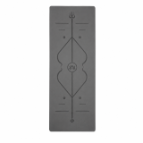 Професійний килимок EasyFit Pro для йоги, 184x68 см, товщина 5 мм, каучук, чорний