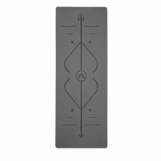 Профессиональный коврик EasyFit Pro для йоги, 184x68 см, толщина 5 мм, каучук, черный