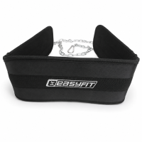 Пояс EasyFit для отягощений, размер L, 150 кг, оксфорд/сталь, черный