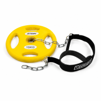 Упряж для шеи EasyFit, 75 кг, нейлон/флис/сталь, черный